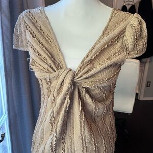 Elegant Tan Women's Top